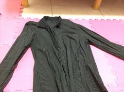 NET 黑色 銀蔥條紋  修身襯衫  L 全新有吊牌 歷史價格詳細信息