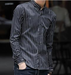 &Omega;衣枝獨袖&Omega;【111】韓版新款潮男時尚口袋設計休閒修身男士長袖襯衫 歷史價格詳細信息