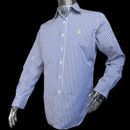 美國品牌Ralph Lauren POLO湖水綠色條紋長袖襯衫 Yarmouth 大尺碼 歷史價格詳細信息