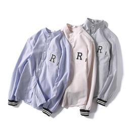 春秋日系竹簽條紋襯shan男 條紋休閑學生襯shan 設計款羅口袖口上yi男 襯shan外tao男 青年襯shan男 小 歷史價格詳細信息