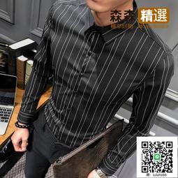 Ω依枝獨袖Ω【111】男士純色修身翻領長袖襯衫  [滿300出貨] 歷史價格詳細信息