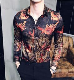 &Omega;衣枝獨袖&Omega;【111】新款英倫時尚男士刺繡韓版修身個性長袖襯衫 歷史價格詳細信息