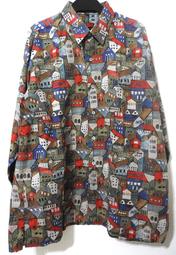 【日本製】古著A????BOLCHEVIK 長袖襯衫????M號 L號 復古 潮流 花襯衫 日系 軍綠 深綠色 上衣 男生 女生 歷史價格詳細信息