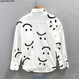 印花襯shan 男 韓版長袖潮流修身帥氣印花免燙青年休閑個性男士襯yi 歷史價格詳細信息