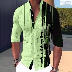 新款男士3D襯衫獨立站系列3D數碼印花樹葉短袖襯衫源頭 歷史價格詳細信息