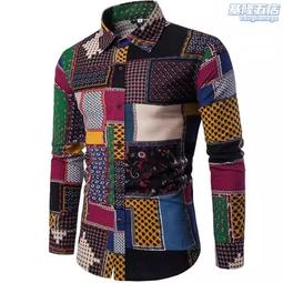 新款新品3d數碼印花四面彈男士休閑長袖銷售批發休閑襯衫 歷史價格詳細信息