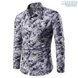 新款男士3D襯衫獨立站系列3D數碼印花樹葉短袖襯衫源頭 歷史價格詳細信息