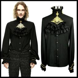 ＊MINI PUNK LOLO＊歐洲中古世紀-皇家宮廷貴族.奧波德二世華麗條紋哥德襯衫(SHT046)GOTHIC 歷史價格詳細信息