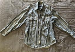 牛仔襯衫 S-4XL 大尺碼襯衫 長袖襯衫 丹寧牛仔襯衫 水洗牛仔衫 工裝襯衫 牛仔薄外套 貨到付款 歷史價格詳細信息