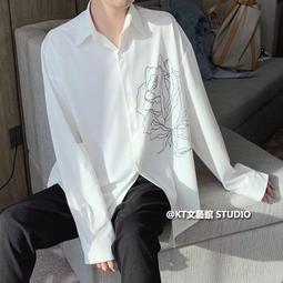 學院風襯長袖 S-3XL 三色入 秋裝薄款外 日韓BF風休閒襯S-3XL港風大尺碼寬鬆襯條紋文藝襯 歷史價格詳細信息