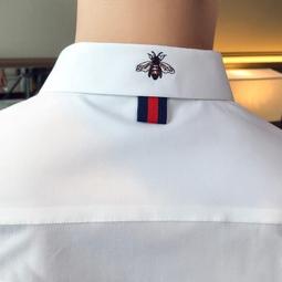 秋季男襯衫長袖修身發型師百搭個性ins刺繡潮流休閑時尚帥氣襯衣長袖襯衫牛仔 長袖t shirt 排汗 t恤 男生衣著 素 歷史價格詳細信息