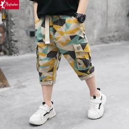 男童七分褲夏季褲子2023新款兒童運動褲男孩短褲夏裝大童五分褲外穿 歷史價格詳細信息