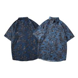 短袖襯衫男夏季時尚潮流寬鬆短袖工裝襯衫 歷史價格詳細信息