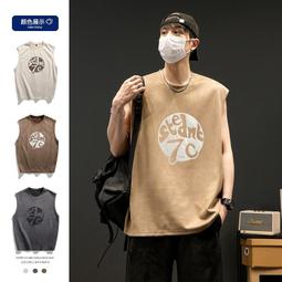 男背心 無袖背心 運動背心 背心男生 大尺碼背心 健身背心 無袖上衣 夏季無袖T恤 男潮流ins無袖國潮寬鬆休閒 歷史價格詳細信息