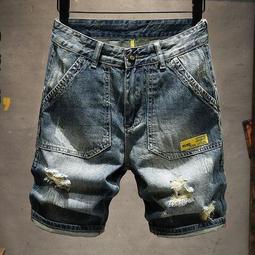 大尺碼牛仔褲 薄款破洞男士短褲 加五分褲 超彈牛仔短褲  大尺碼牛仔短褲 大尺寸牛仔褲 大尺碼加肥牛仔短褲 大尺碼加肥牛 歷史價格詳細信息