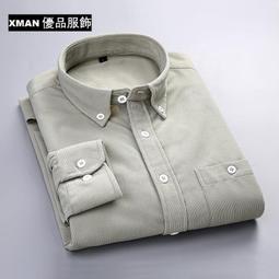 新款男士燈芯絨襯衫長袖新款英倫風復古青年襯衣潮 歷史價格詳細信息