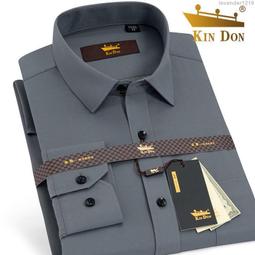 【miki 精選】KIN DON金盾長袖襯衫男商務休閑上班職業工裝黑寸衣百搭打底襯衣 價格比較,價格查詢,歷史價格詳細信息