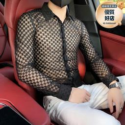 新款男士格子襯衫春秋長袖大碼襯衫翻領襯衫格子襯衫外貿 歷史價格詳細信息