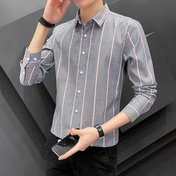 【直條長襯】休閒襯衫 韓風襯衫 上班襯衫 紳士【M-3XL】 歷史價格詳細信息