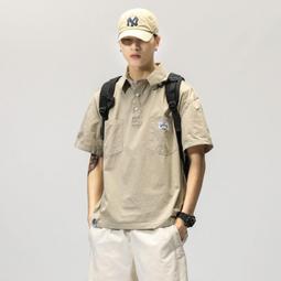 新款高品質新款設計夏季男士 Polos 襯衫休閒短袖品牌 Polos Hommes 時尚服裝上衣拉鍊 Polo衫-22號穿搭 歷史價格詳細信息