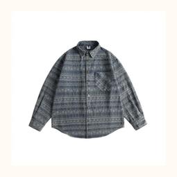 FRANK'S大阪直送-民族風 巴洛克 襯衫外套 加厚 埃及圖騰 花紋襯衫 保暖 休閒襯衫 挺版 中性 歷史價格詳細信息