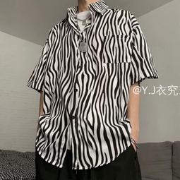 現貨休閑襯衫男 短袖襯衫   網紅襯衫男  時尚潮流襯衫男 亨利領襯衣 夏季襯衫   韓版寬松襯衫男 歷史價格詳細信息