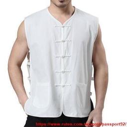 唐裝男中老年背心套裝夏季男裝爸爸裝老年人夏裝馬甲爺爺漢服衣服-毛毛男裝 歷史價格詳細信息