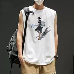 男背心 無袖背心 運動背心 背心男生 大尺碼背心 健身背心 無袖上衣 夏季無袖T恤 男潮流ins無袖國潮寬鬆休閒 歷史價格詳細信息