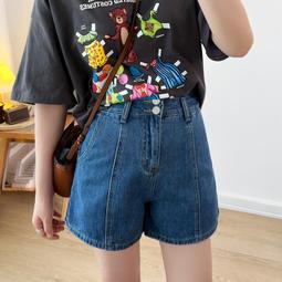 高腰美式復古牛仔短褲女2024新款夏季小個子a字緊身辣妹熱褲夏天 歷史價格詳細信息