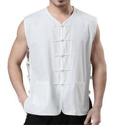 唐裝男中老年背心套裝夏季男裝爸爸裝老年人夏裝馬甲爺爺漢服衣服-毛毛男裝 歷史價格詳細信息