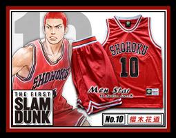 [台灣出貨] 灌籃高手電影版 同款 籃球服(球衣+球褲) 灌籃高手衣服 灌籃高手服裝 灌籃高手角色扮演 灌籃高手電影 衣 歷史價格詳細信息