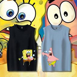 海綿寶寶T恤男女純棉短袖潮牌寬松半袖青少年卡通動漫情侶上衣夏#男裝 歷史價格詳細信息