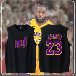 圓領無袖背心小皇帝詹姆斯湖人奪冠籃球運動純棉無袖T恤大碼寬松透氣訓練背心 歷史價格詳細信息