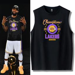 圓領無袖背心2020東西部奪冠湖人隊邁阿密熱火隊籃球迷純棉無袖T恤運動背心潮 歷史價格詳細信息