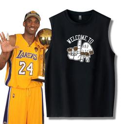 科比紀念 背心男 潮 坎肩 夏季外穿潮牌運動寬松男士籃球無袖t恤12 背心男 無袖上衣 背心 夏季背心 坎肩-潮流e線 歷史價格詳細信息