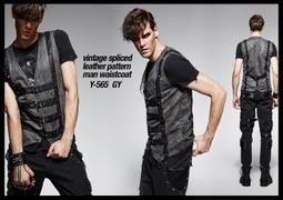 ＊MINI PUNK LOLO＊歐洲中古世紀-拿破崙戰爭皇權帝國攝政王暗紋蕾絲雕花排釦哥德背心(WT017)GOTHIC 歷史價格詳細信息