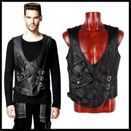 ＊mini PUNK LOLO＊龐克個性街頭-戰慄生存遊戲頹廢洗舊拉鏈口袋襯衫 (Y-591)PUNK GOTHIC 歷史價格詳細信息