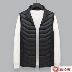 羽絨馬甲男 保暖馬甲男 背心馬甲 弟爾保羅羽絨馬甲男士青年款秋冬羽絨服保暖坎肩內膽大碼馬夾背心 歷史價格詳細信息