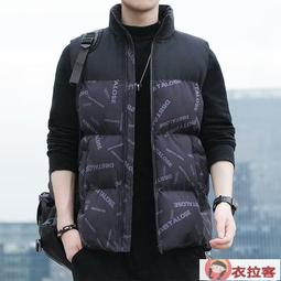 羽絨馬甲男 保暖馬甲男 背心馬甲 弟爾保羅羽絨馬甲男士青年款秋冬羽絨服保暖坎肩內膽大碼馬夾背心 歷史價格詳細信息