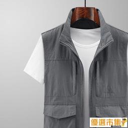 多袋工裝馬甲男 3色M-3XL 純棉馬甲背心 潮夏季拼接戰術背心 嘻哈高街機能風無袖外套-毛毛男裝 歷史價格詳細信息