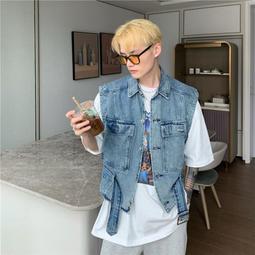 Q夏季男生無袖T恤  寬鬆連帽無袖上衣  男士 背心男 新款 歷史價格詳細信息