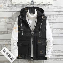 可開發票 秋冬馬甲男外套韓版潮流寬松坎肩無袖加厚保暖PU皮棉衣男士背心潮 歷史價格詳細信息