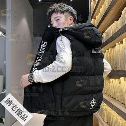 可開發票 冬季羽絨棉馬甲男潮牌加厚工裝休閑坎肩大碼學生百搭背心馬夾外套 歷史價格詳細信息