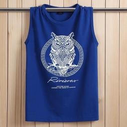 男士無袖背心 M-6XL 港風坎肩背心T恤 加肥加大碼無袖汗衫 ins無袖t恤 寬肩印花背心男 夏天無袖背心 背心-毛毛男裝 歷史價格詳細信息