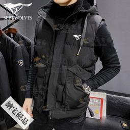 可開發票 冬季羽絨棉馬甲男潮牌加厚工裝休閑坎肩大碼學生百搭背心馬夾外套 歷史價格詳細信息