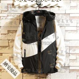 可開發票 秋冬馬甲男外套韓版潮流寬松坎肩無袖加厚保暖PU皮棉衣男士背心潮 歷史價格詳細信息