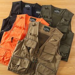 工裝戶外V領馬甲定製多口袋攝影馬夾婚慶導演背心春夏志願者坎肩 歷史價格詳細信息