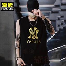 薄款韓版運動男生上衣服 夏季寬鬆坎肩背心男港風無袖t恤男女情侶 無袖上衣(ATBE94【FIZZE】 歷史價格詳細信息