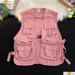 日系工裝馬甲夏季潮牌寬鬆美式休閑V領背心男復古多口袋無袖坎肩男潮-勁霸服飾 歷史價格詳細信息