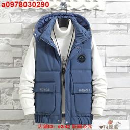 韓版連帽馬甲男外穿帥氣潮流帥氣拉鍊開衩設計感無袖背心寬鬆百搭  滿599免運 歷史價格詳細信息